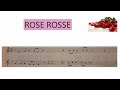 Rose rosse  base musicale per strumenti didattici