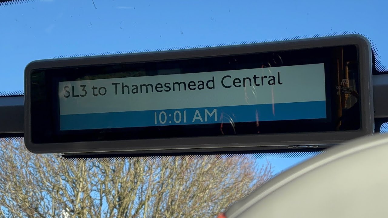 New Update IBUS SL3 to Thamesmead Central 