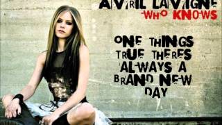 Who Knows Avril Lavigne lyrics chords