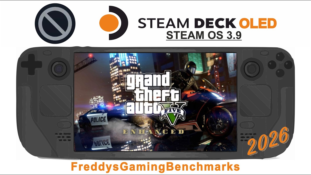 Grand Theft Auto 5 Enhanced Test 04 2026 On Steam Deck OLED With 