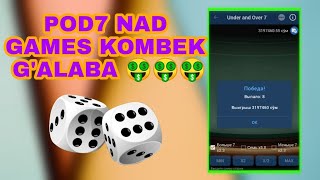 POD 7 NAD GAMESDAN KOMBEK G'ALABA 🤑🤑🤑🤑🤑.                 #1xbet #1xgames