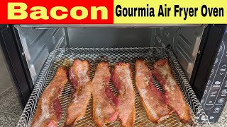 Bacon, Gourmia Digital French Door Air Fryer Oven