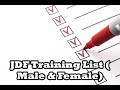 JDF Training List (Male & Female)