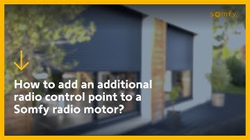 How to add an additional radio control point to a Somfy radio motor?