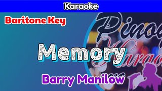 Memory by Barry Manilow (Karaoke : Baritone Key)