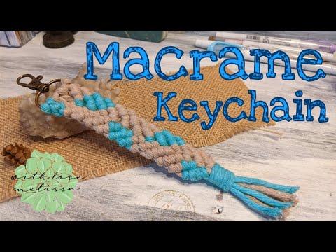 DIY Easy Macrame Keychain | Mermaid Tail Macrame | Learn to Macrame | Beginners Macrame Knots