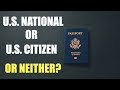 Best national status us national or us citizen passport immigration constitution law