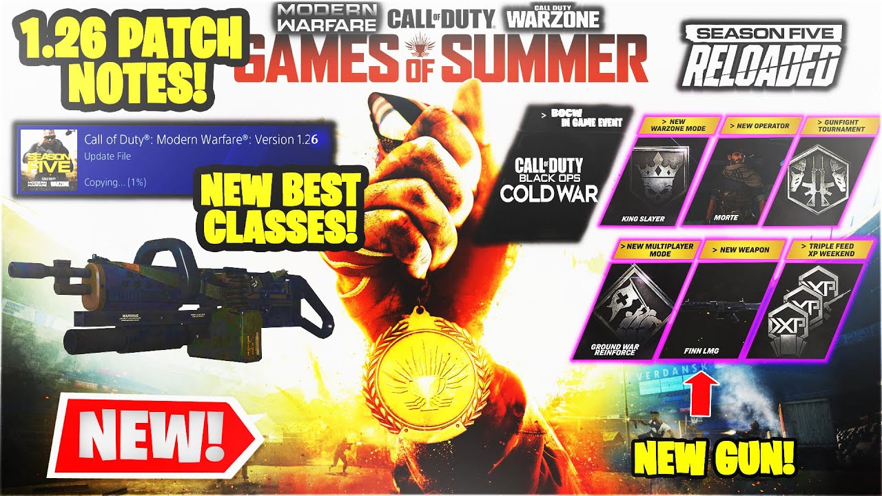 NEW 10 BEST CLASS SETUPS AFTER UPDATE 1.26! PATCH NOTES BUFFS MODERN WARFARE - WARZONE UPDATE TODAY
