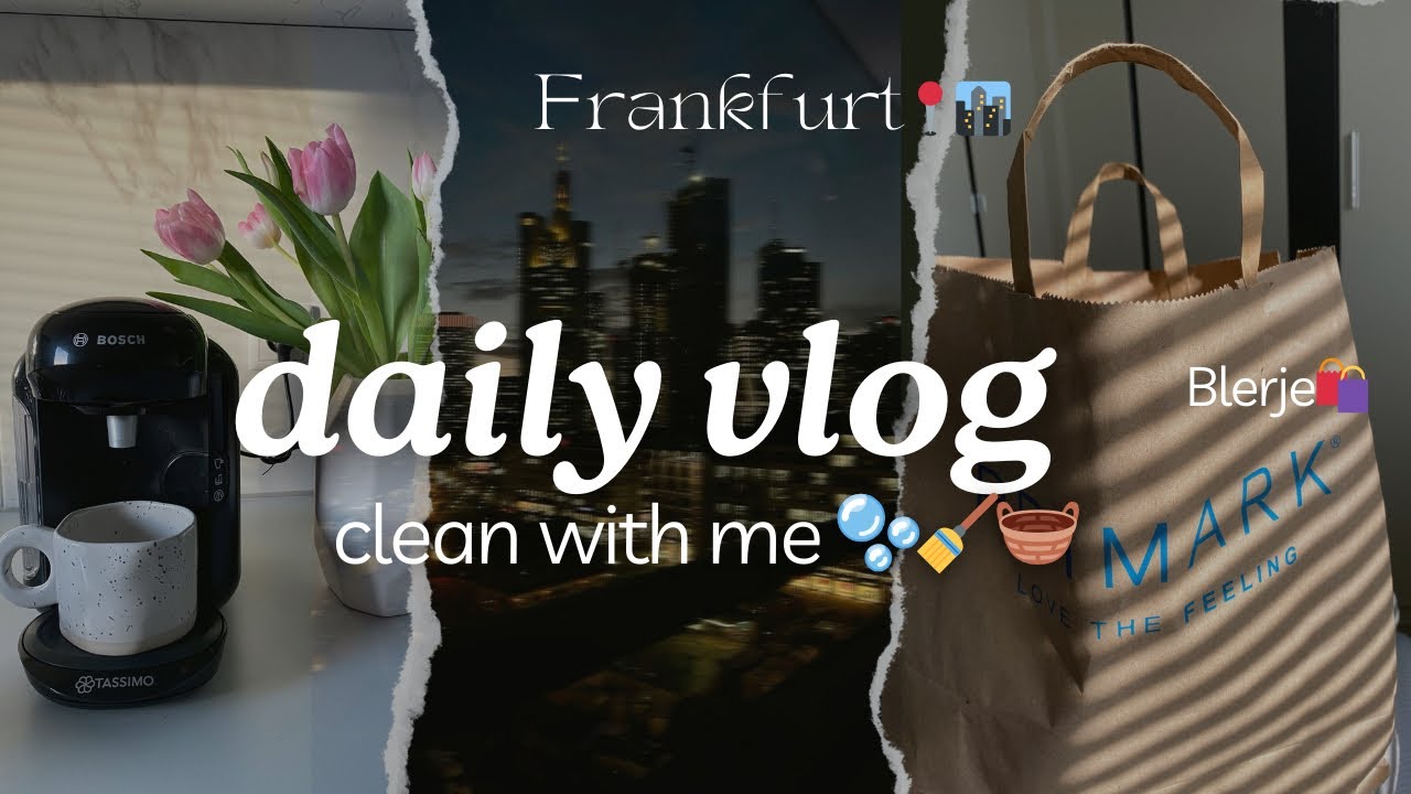 Anja me mbylli deren,mbeta jashte🫣|Ikim ne Frankfurt☕️|Vlog ,pastrojme shtepine,receta dhe blerje|