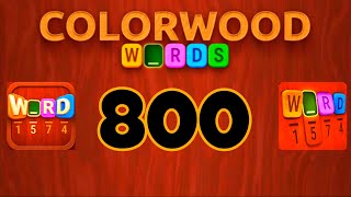 COLORWOOD WORDS Cryptogram level 800