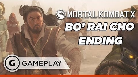Bo Rai Cho Defends Outworld Ending - Mortal Kombat XL Gameplay