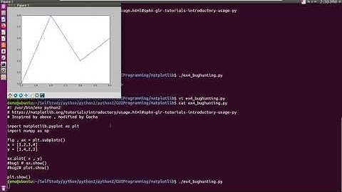 python2, matlibplot gui plt plot show bughunting, AttributeError 