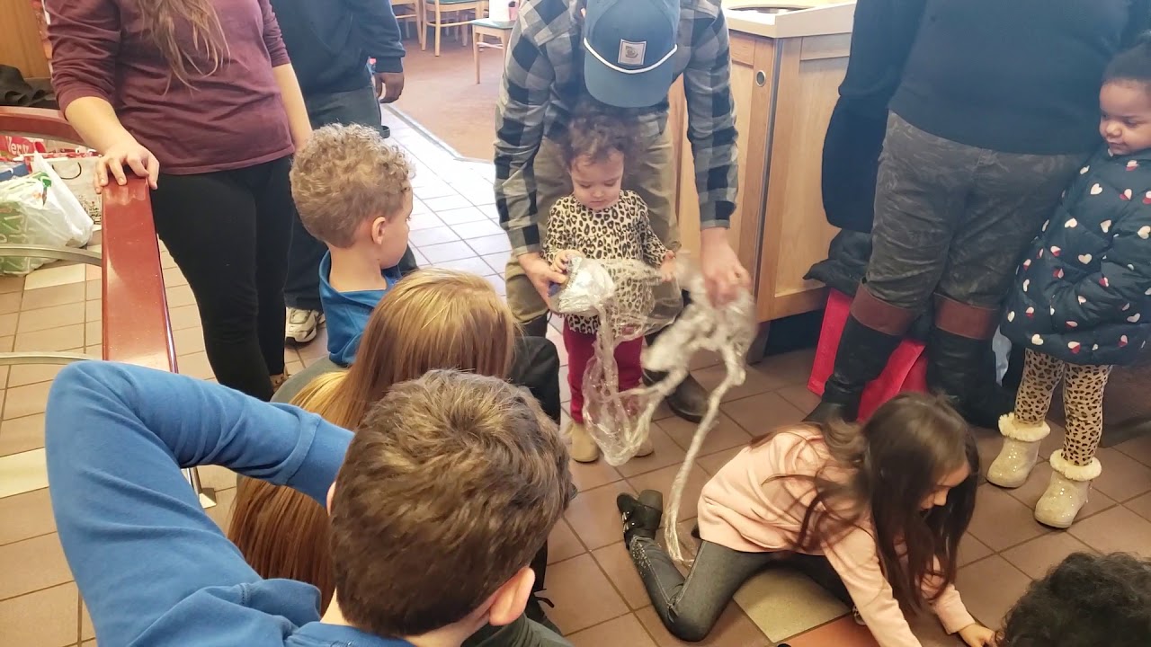 Plastic wrap ball game YouTube