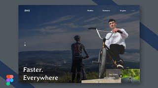 BMX Bike _Cycle E-Commerce Website | Figma Design | Speed Art | #BMX #Techdesign&muchmore screenshot 1