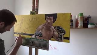 Bruce Lee - Little-dragon - Speedpainting by Oliver Ende