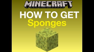 (How to get sponges)- in Minecraft
