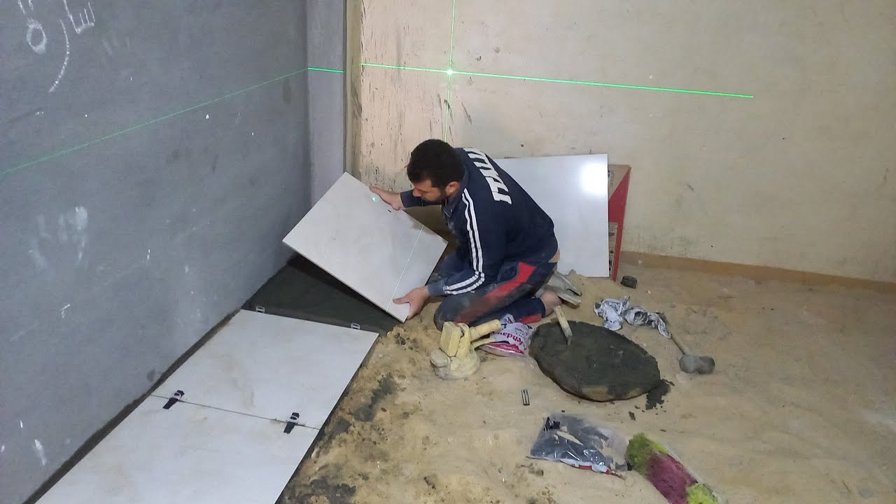 الطريقه الوحيده في تركيب السيراميك  اللي تطلع لك الشغل صح100%