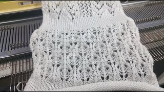 Knitting Machine 9: Lace Pattern (Openwork Fabric) Part 1.