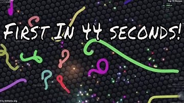 Slither.io First In 44  Seconds + Slither.io Mod + Crazy 10k Gameplay!