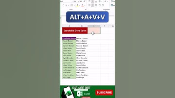 How to Create Searchable Drop Down List | #spreadsheets #exceltutorial #shortvideo #exceltips