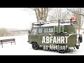 Abfahrt  - Unser Start ins Abenteuer (expedVan on Tour) #uazbuchanka #campervan #vanlife