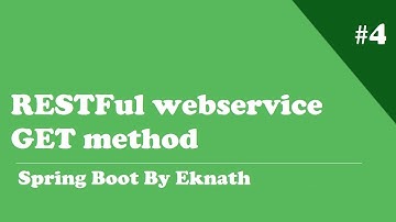 Spring Boot   4  Creating Simple RESTFul webservices for GET method with Spring Boot