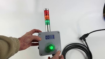 Digital Timer with miniature stack light model T5-S3