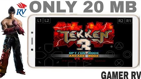 [20MB] HOW TO DOWNLOAD TEKKEN 3 HIGHLY COMPRESSED FOR ANDROID || BY GAMER RV