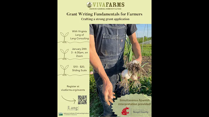 Viva Farms: Grant Writing Fundamentals for Farmers, January 2024 (AUDIO ONLY)