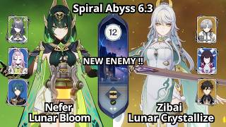 New  C0 Nefer Lunar Bloom U0026 C0 Zibai Lunar Crystallize  Spiral Abyss Floor 12 Genshin Impact 63