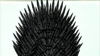 Amazing 3D Printed Iron Throne Time-lapse From Game Of Thrones Using Creality CR-10S!