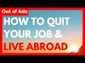 How To Quit Your Job And Live Abroad - Living in Asia As An Expat - Moving To Asia As A Foreigner