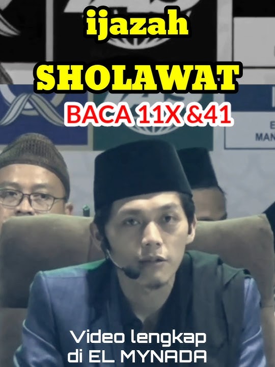 Gus iqdam - ijazah sholawat ampuh baca 11 kali