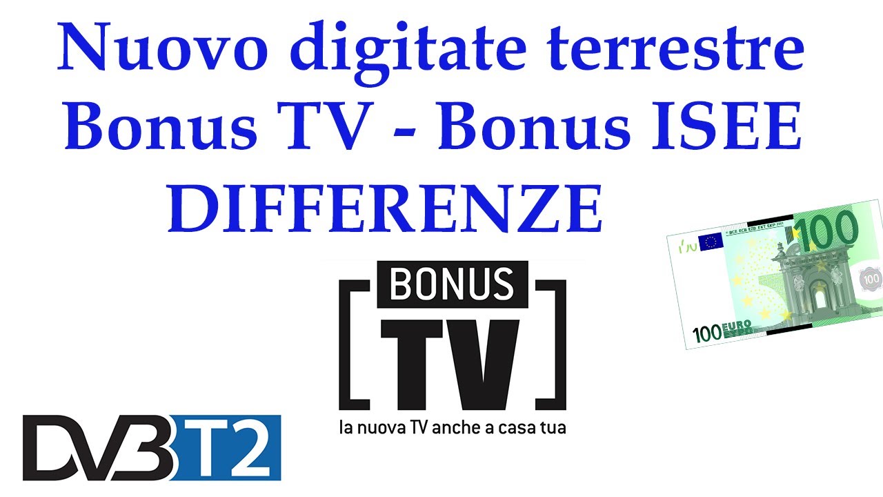Digitale Terrestre DVB-T2  hevc main 10 - BONUS TV - BONUS ISEE