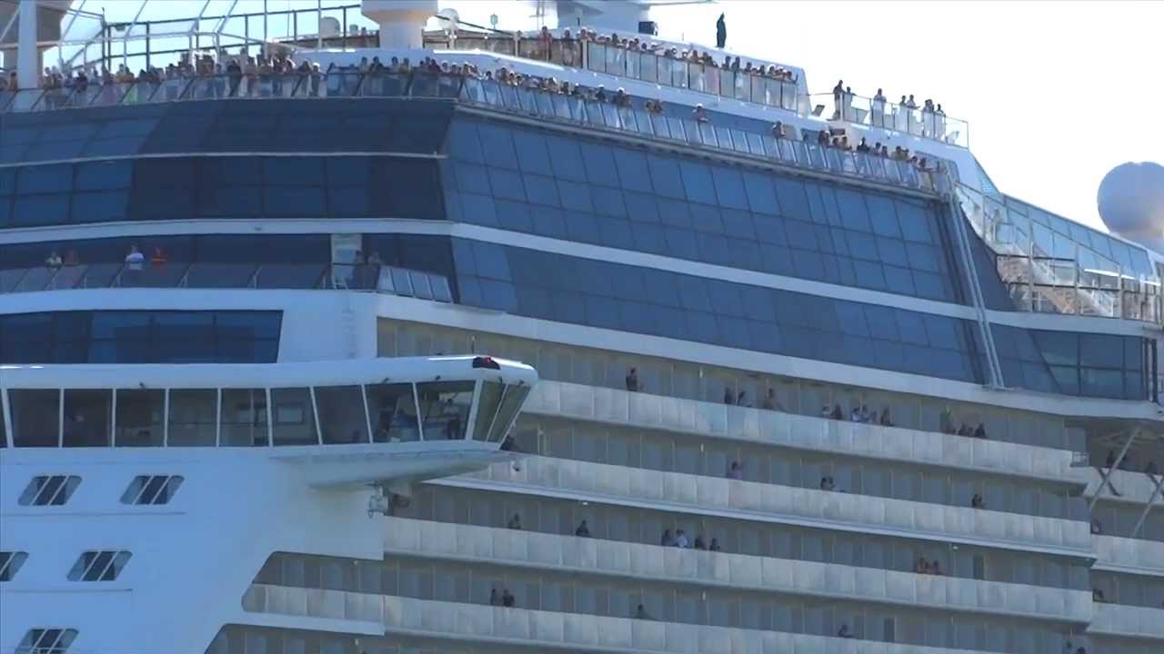 Celebrity Silhouette departing Port Everglades on 3/9/14