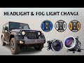 Mahindra Thar Modified // Headlight &amp; Fog Light Chang #viralvideo #thar #mahindra #viral #gohana 