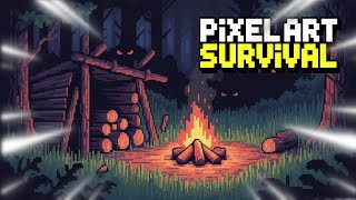 Los 5 MEJORES JUEGOS de SUPERVIVENCIA en Pixel Art  Para PC | Top Survival 🎮 screenshot 1