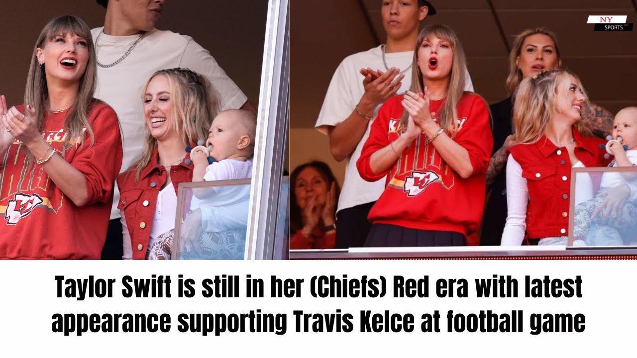 Taylor Swift is still in her (Chiefs) Red era with latest appearance  supporting Travis Kelce at football game