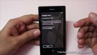 خطأ في البريد الإلكتروني Gmail في Windows Phone 8 على هواتف Nokia Lumia