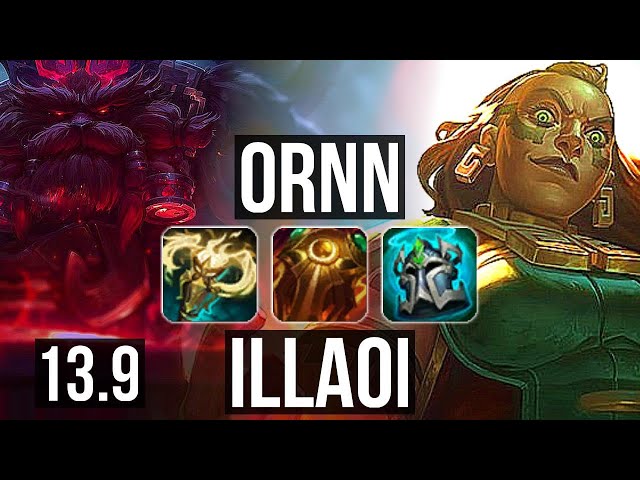 ORNN vs ILLAOI (TOP), 2.6M mastery, 1100+ games, 4/4/16