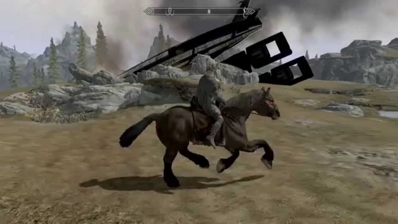 SKYRIM ME3 Normandy Crash Site YouTube
