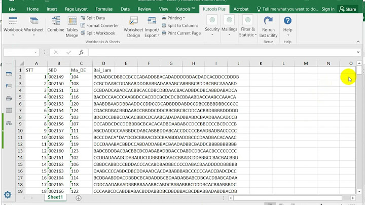 Hướng dẫn sử dụng kutools for excel