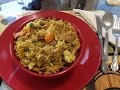 ARROZ CON POLLO, técnica de sellado. Para que no se abra.2015