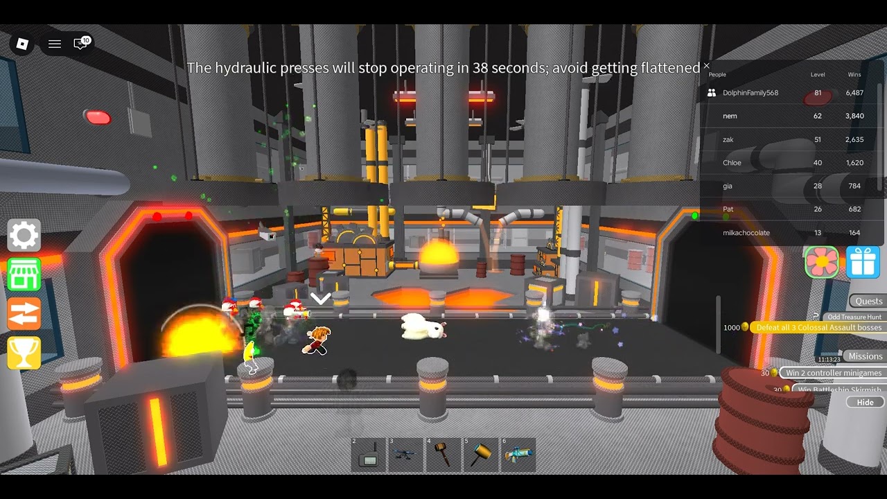 Roblox Epic Minigames | Hard-Pressed (Molten Base)