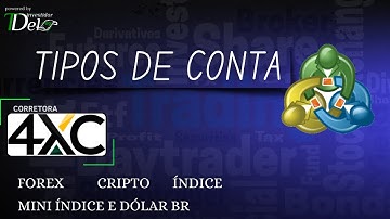 4XC TIPOS DE CONTA MINI ÍNDICE/DÓLAR E MERCADO INTERNACIONAL
