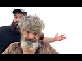 EVSİZ ADAM TIRAŞTAN SONRA İTALYAN MANKENİ GİBİ OLDU!! & HOMELESS MAN WAS LIKE ITALIANS AFTER SHAVING