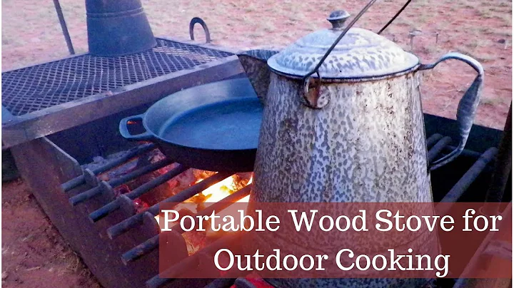 Portable Wood Fire Box or Stove for Outdoor Cooking