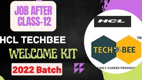 HCL TECHBEE || WELCOME KIT||