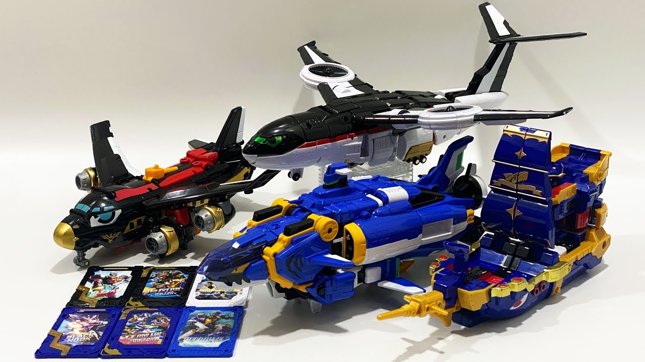 [메탈카드봇S] 스카이갤럽 플레타Z 딥바이트 블랙후크 배 잠수함 비행기 변신 합체 모음 Metal Cardbot S Robot Combine Toys