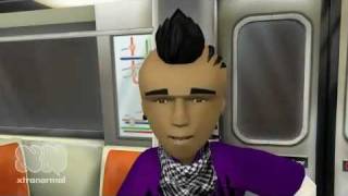 Notorius B.I.G. - Big Poppa freestyle on the subway (Xtranormal)